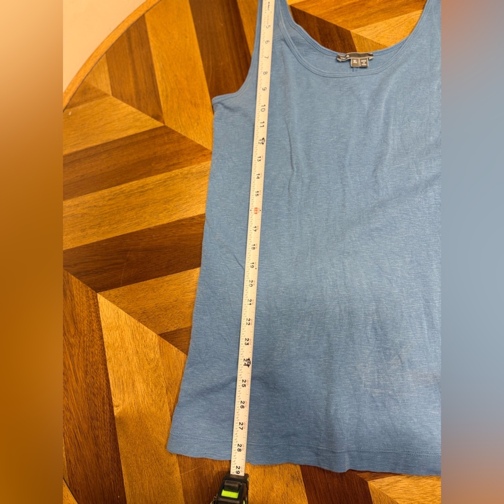 Vince Slate Blue Tank Top cotton modal blend - Picture 7 of 7